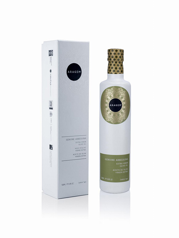 Olis i infusionats - Oli d´Oliva Verge Extra Aragem, Dòrica 500ml, stoig regal - Mestral Cambrils