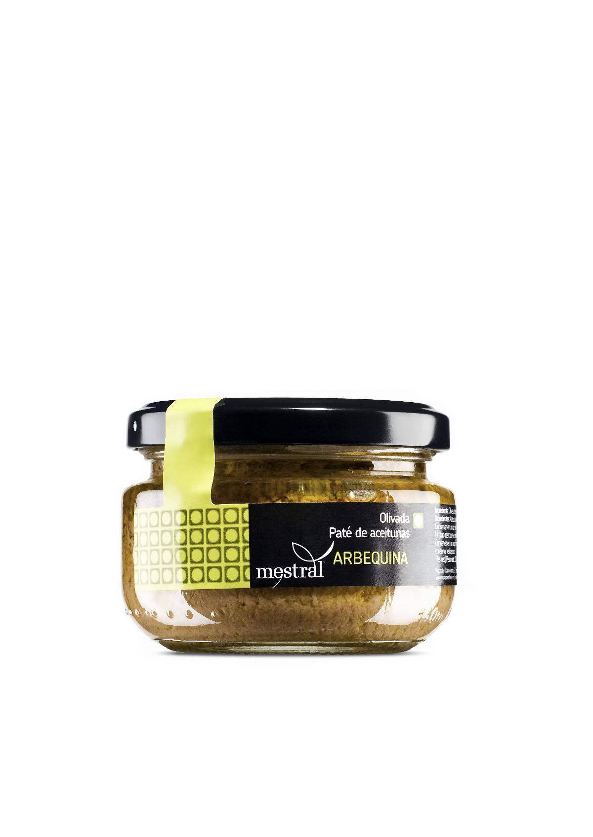 Olive Paste - Olivada Arbequina Mestral, pot transparent 110g, CAT-ES - Mestral Cambrils