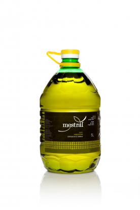Olive Oil & Seasonings - Extra Virgin Olive Oil Mestral PET 5L 100% Arbequina - Mestral Cambrils