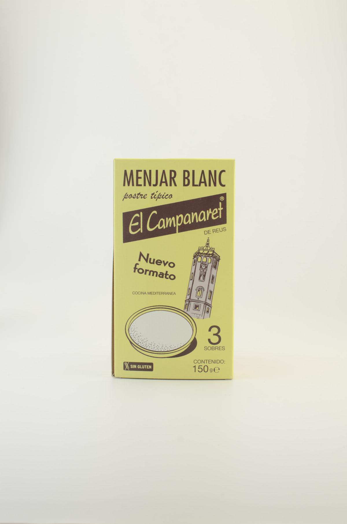 Melmelad./Configures - Dessert Menjar Blanc El Campanaret (3 sobres) 150g - Mestral Cambrils