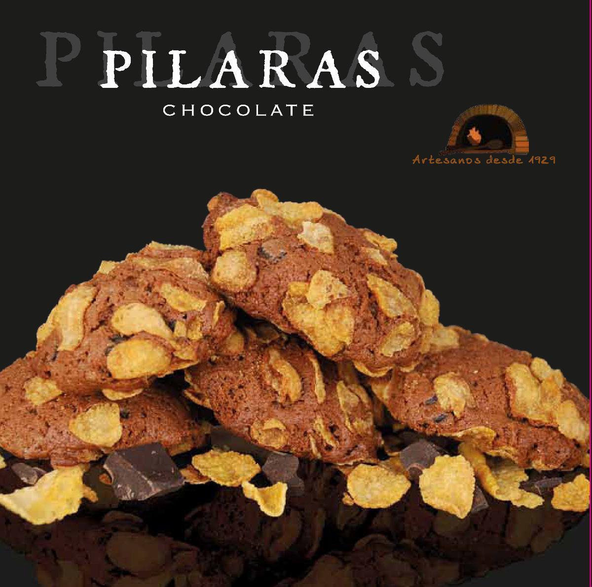 Dulces y Turrones - Galletas de Mantequilla con Chocolate Pilaras Forn Sesplugues 250 g - Mestral Cambrils