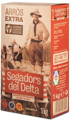 Arròs de Delta - Arròs Extra Segadors del Delta DOP caixa catró 1kg - Mestral Cambrils