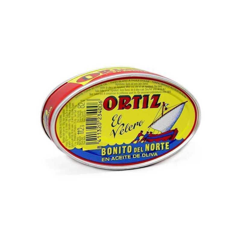 Canned fish - White tuna in olive oil Ortiz El Velero tin RO120 112g - Mestral Cambrils