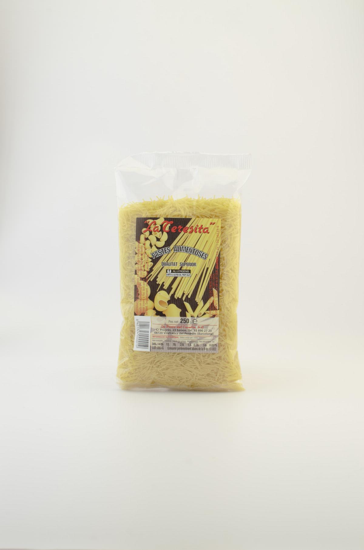 Pasta - Pasta tradicional sopa de fideos cabello de ángel La Teresita 250g - Mestral Cambrils