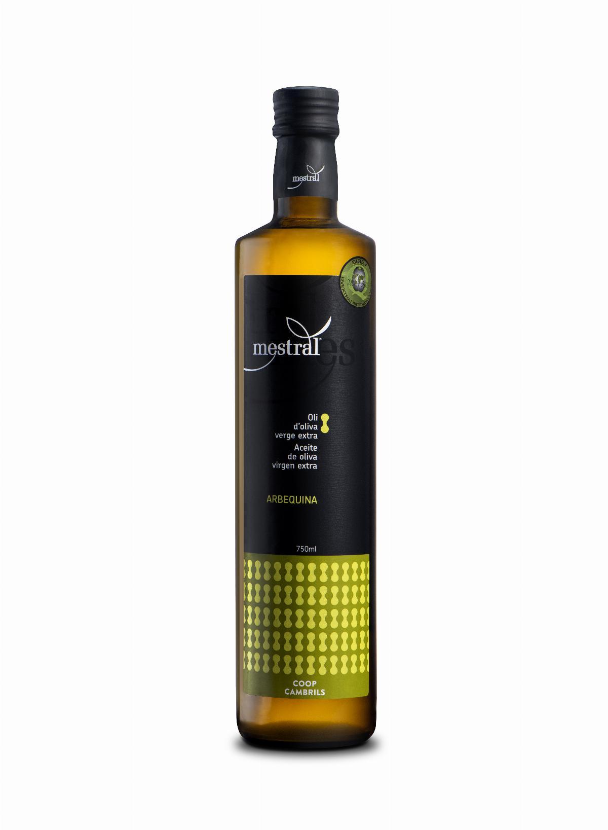 Olis i infusionats - Oli Oliva Verge Extra Mestral Dòrica ampolla 750 ml - Mestral Cambrils