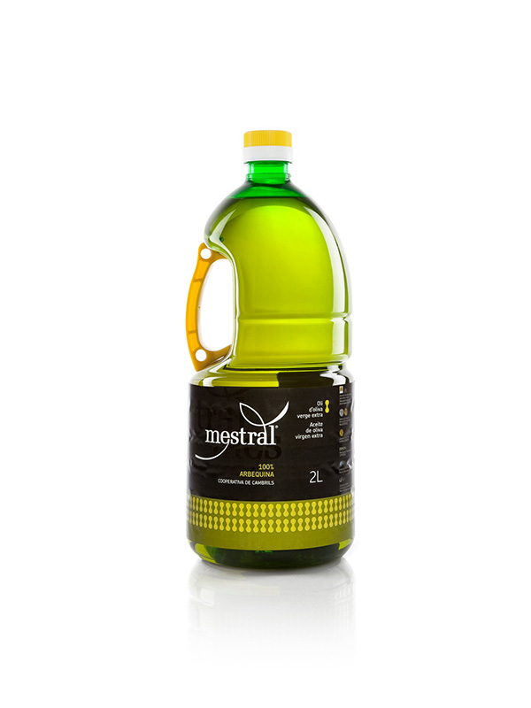 Olive Oil & Seasonings - Mestral Extra Virgin Olive Oil PET 2 L HORECA - Mestral Cambrils
