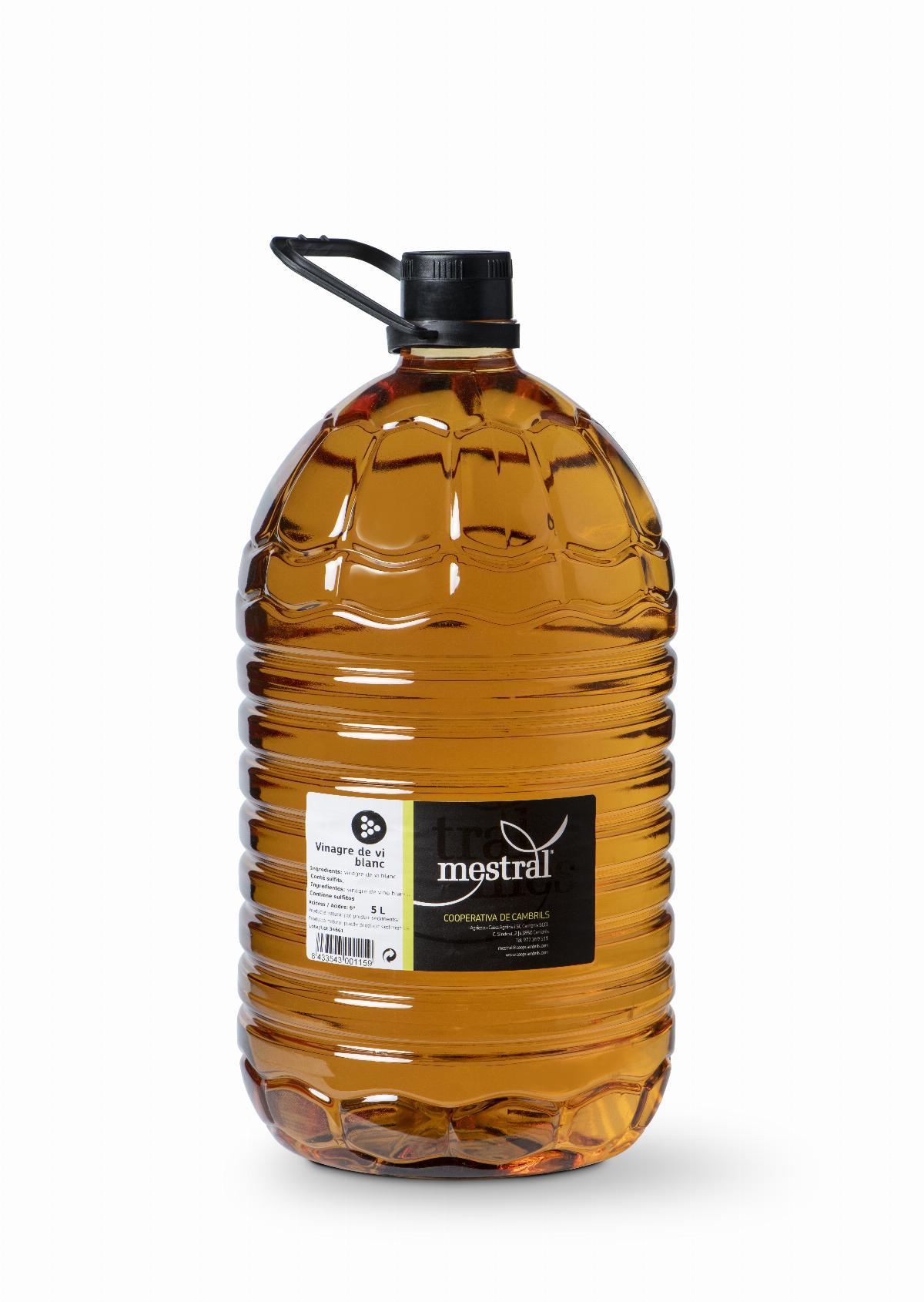 Vinegar - Vinagre Blanc Mestral 5 Litres - Mestral Cambrils