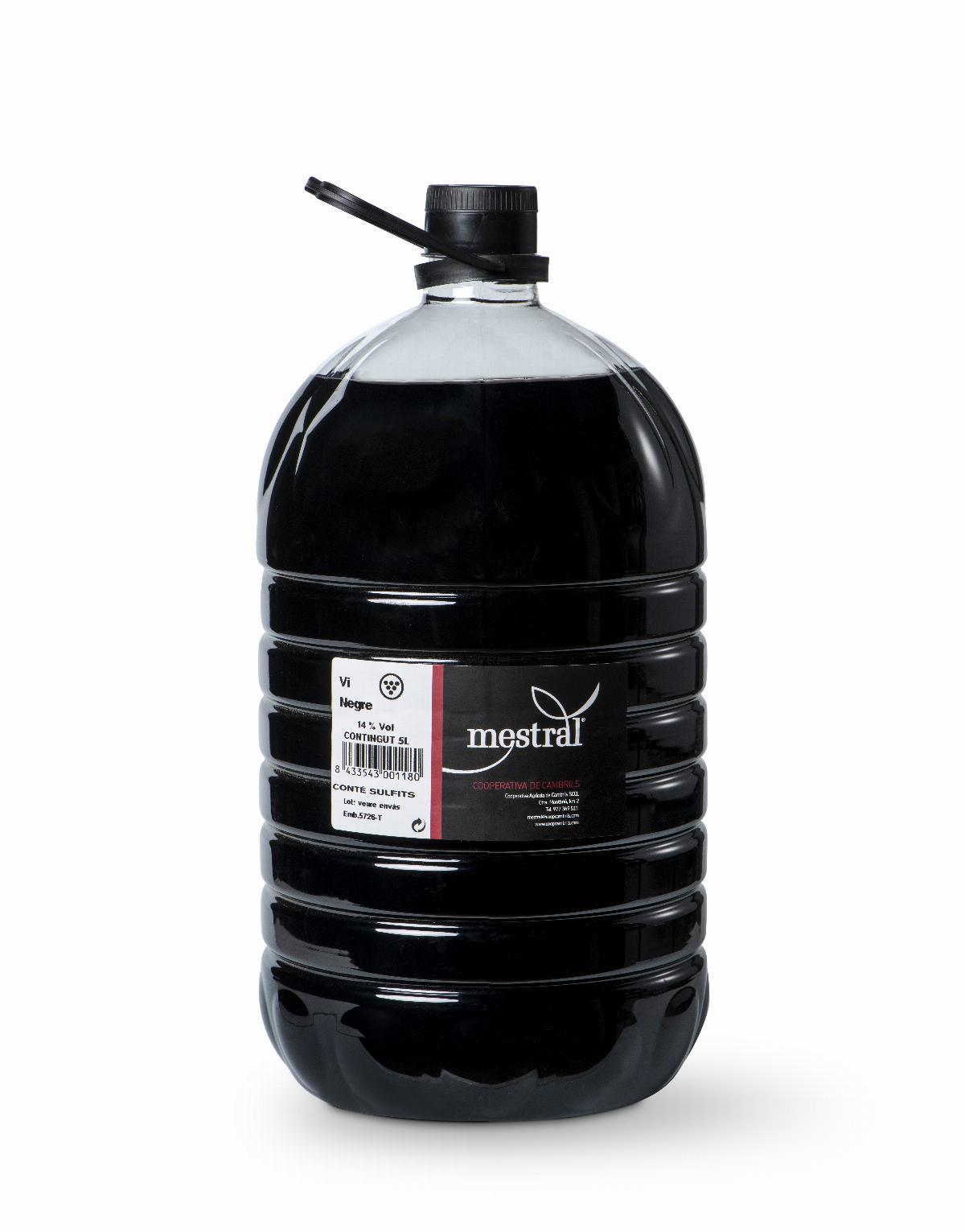 Vinegar - Vinagre Negre Mestral 5 Litres - Mestral Cambrils