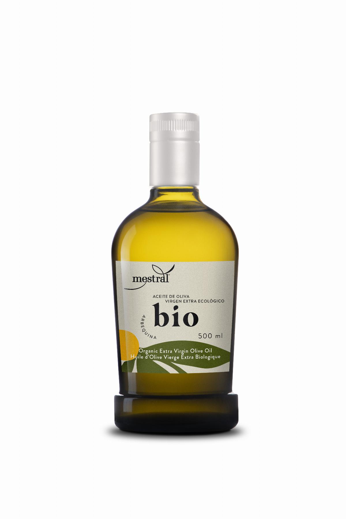 Olis i infusionats - Oli d'Oliva Verge Extra Mestral Ecològic ampolla 500ml Operador CT 005725 C Controlat per ES-ECO-019-CT. Agricultura UE - Mestral Cambrils