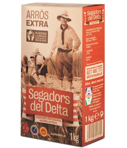 Arròs de Delta - Arròs Extra Segadors del Delta DOP caixa catró 1kg - Mestral Cambrils